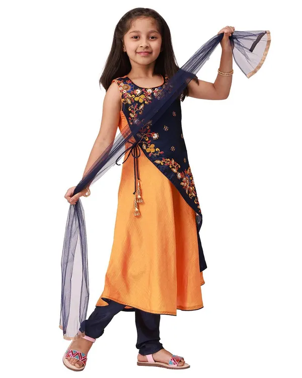 Yellow_Ethnic_Churidar_Salwar_Suit_for_Kids
