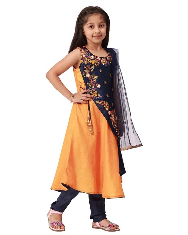Yellow_Ethnic_Churidar_Salwar_Suit_for_Kids