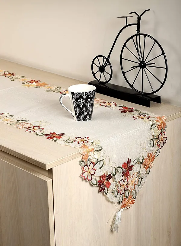 Maroon_Tissue_Embroidery_Design_Dining_Table_Runner_[15x70_Inches]