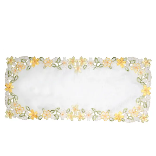 Yellow_Tissue_Embroidery_Design_Centre_Table_Runner_[16x36_Inches]