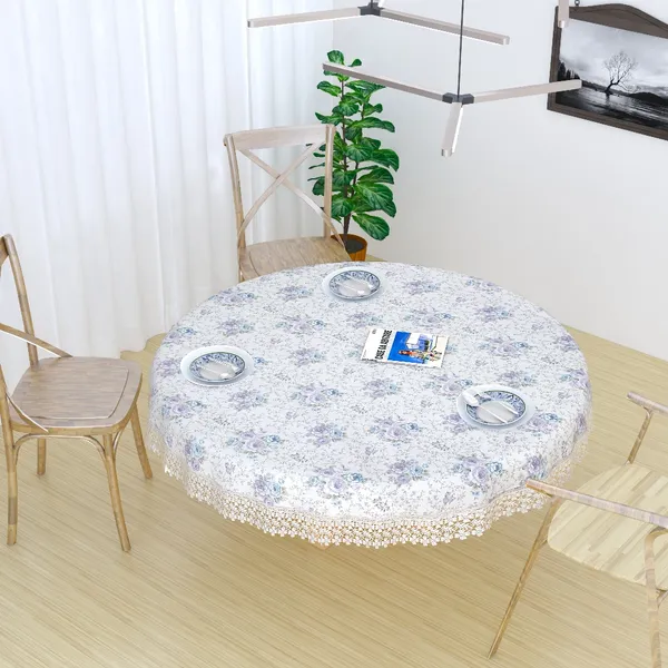 Lace_Jute_Cotton-Small_Flower_Blue_Design_Round_Table_Cover