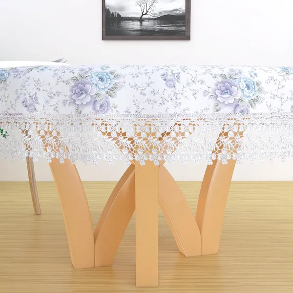 Lace_Jute_Cotton-Small_Flower_Blue_Design_Round_Table_Cover
