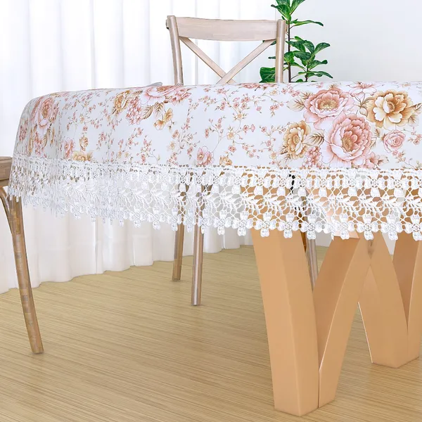Peach_Jute_Cotton_Printed_Small_Floral_Design,_4_Seater_Round-Table_Cover_(60_Inches_Round)