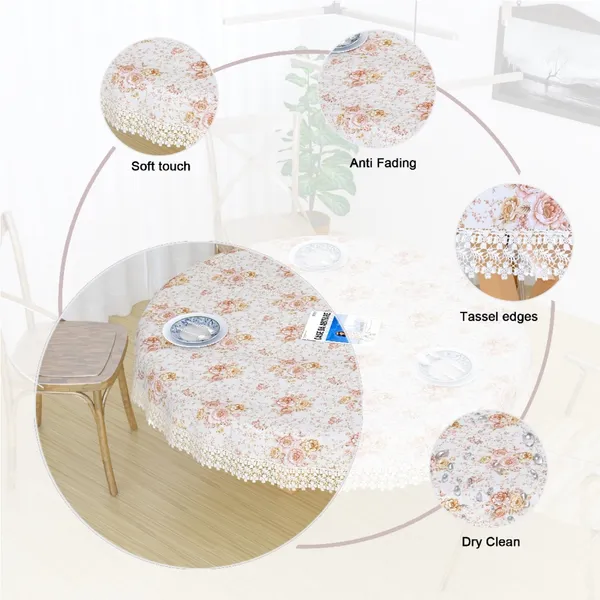 Peach_Jute_Cotton_Printed_Small_Floral_Design,_4_Seater_Round-Table_Cover_(60_Inches_Round)