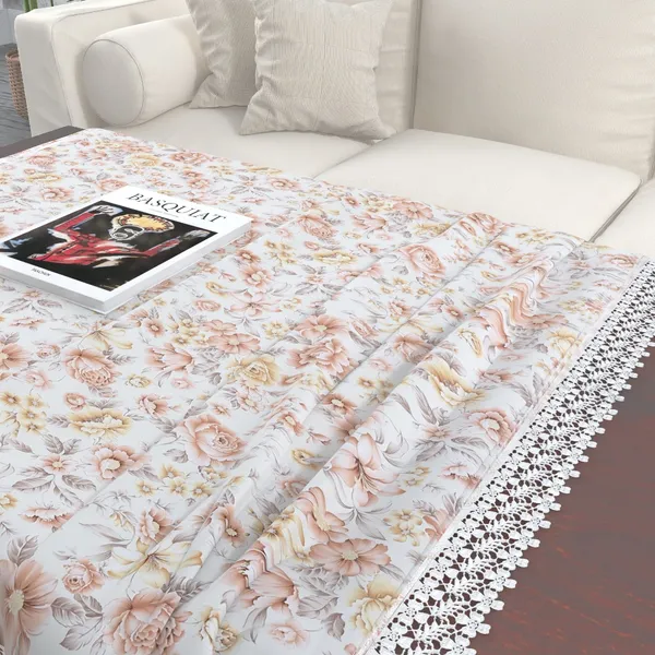 Peach_Jute_Cotton_Big_Flower_Design_Table_Cover_[40_X_60_Inches]