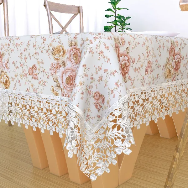 Peach_Jute_Cotton_Small_Flower_Design_Table_Cover