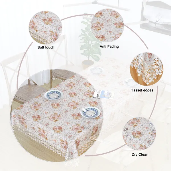 Peach_Jute_Cotton_Small_Flower_Design_Table_Cover