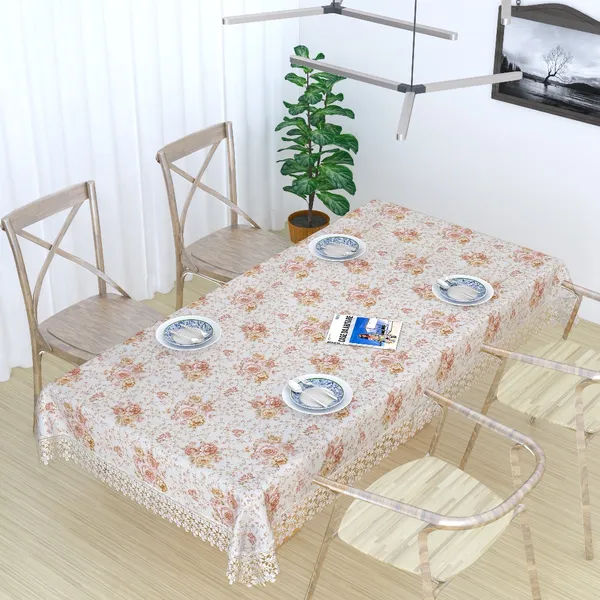 Peach_Jute_Cotton_Small_Flower_Design_Table_Cover