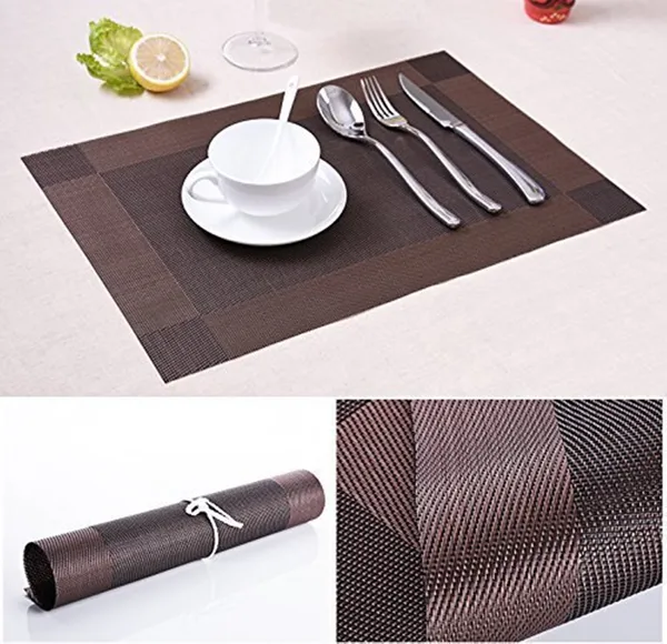 Pack_of_4_Brown_Pvc_Heat_Resistant_Dining_Table_Placemats-_[12x18_Inches]