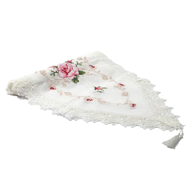 Pink_Cross_Stitch_Embroidery_Rose_Design_Dining_Table_Runner_[15x70_Inches]