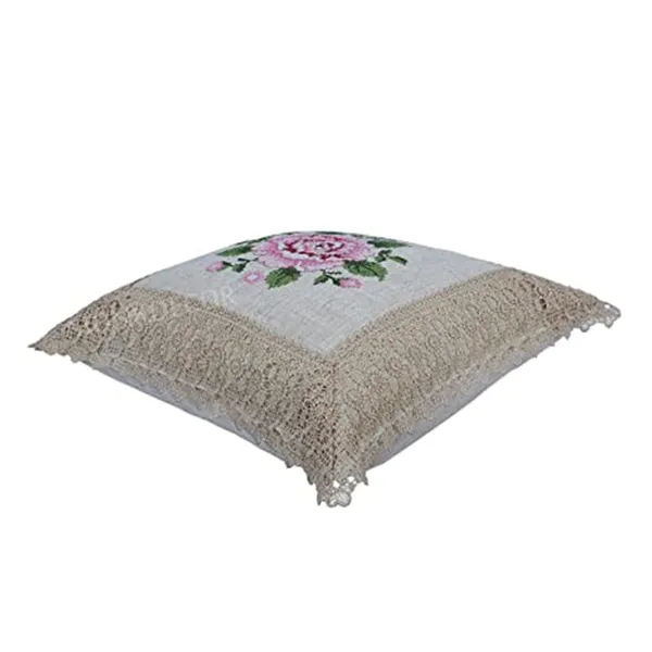 Set_Of_2_Pink_Cross_Stitch_Design_Cushion_Cover_[16x16_Inches]