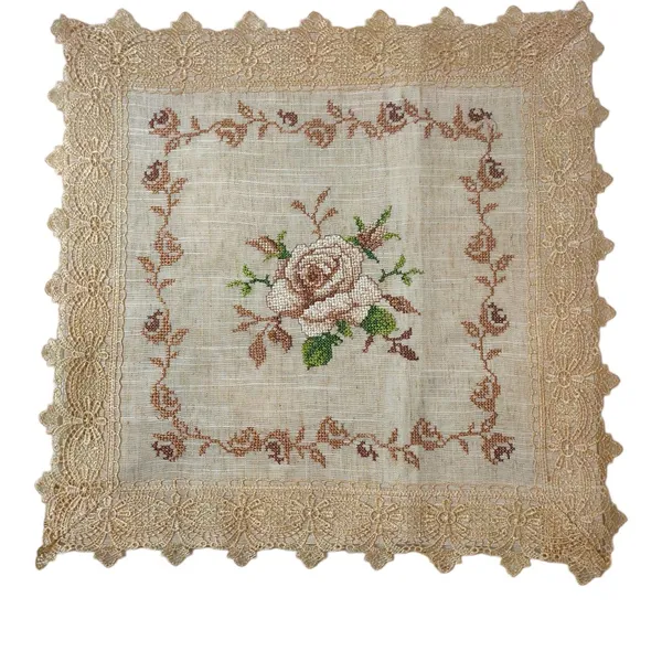 Set_Of_5_Brown_Cross_Stitch_Design_Cushion_Cover_[16x16_Inches]