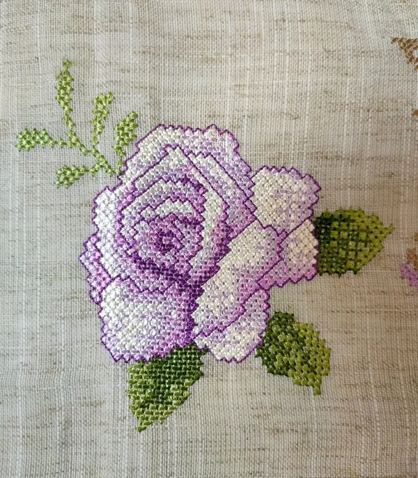 Set_Of_5_Purple_Cross_Stitch_Design_Cushion_Cover_[16x16_Inches]