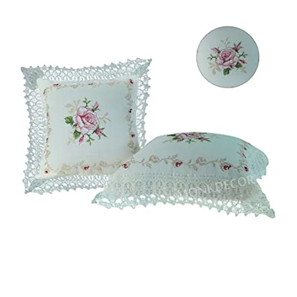 Set_Of_5_White_Cross_Stitch_Design_Cushion_Cover_[16x16_Inches]