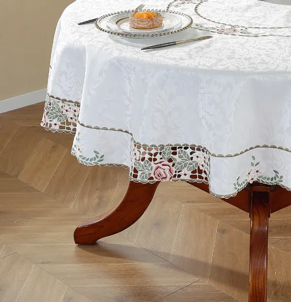 Maroon_Satin_Cutwork_Wht_Design_Table_Cover_Round