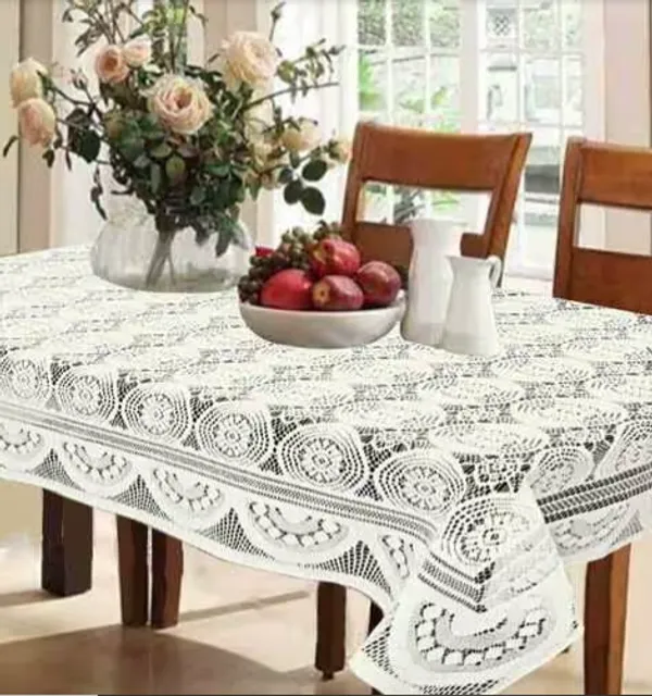 Cream_Net_Cotton_Gola_Croshia_Design_Table_Cover_[60_X_90_Inches]