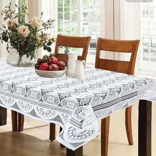 White_Net_Cotton_Gola_Croshia_Design_Table_Cover_[60_X_90_Inches]