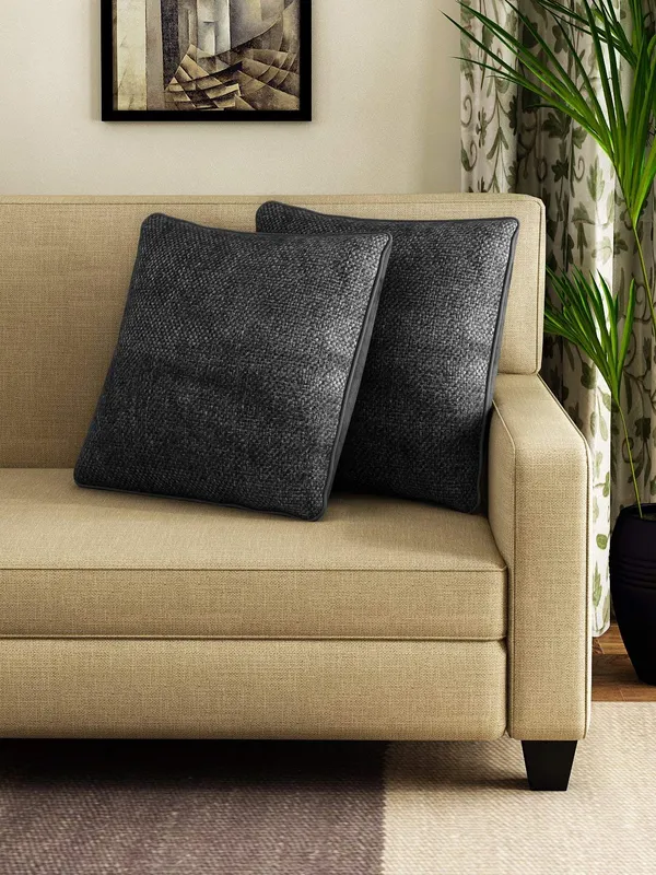 Set_Of_2_Black_Jute_Jute_Design_Cushion_Cover_[24x24_Inches]