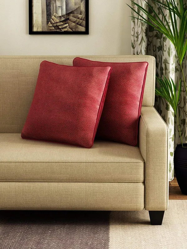 Set_Of_2_Maroon_Jute_Jute_Design_Cushion_Cover_[24x24_Inches]