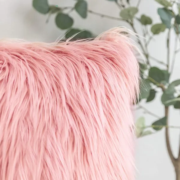 Set_Of_2_Pink_velvet_Long_Fur_Design_Cushion_Cover_[24x24_Inches]