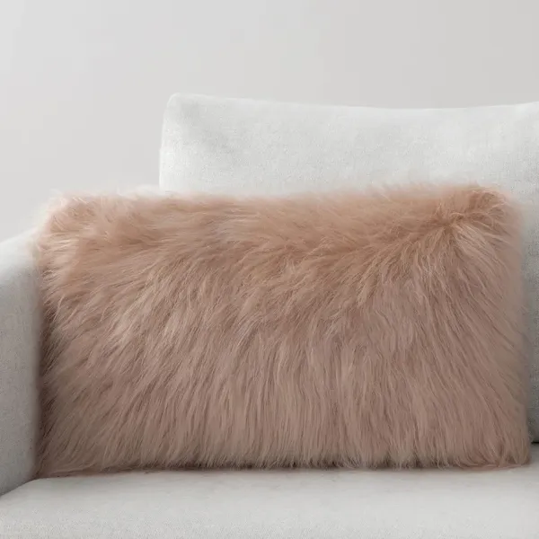 Beige_velvet_Long_Fur_Design_Cushion_Cover_[12x18_Inches]