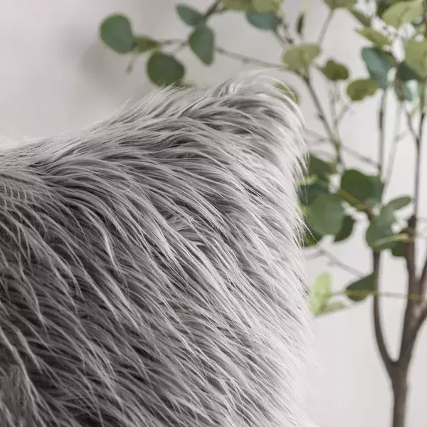 Set_Of_2_Grey_velvet_Long_Fur_Design_Cushion_Cover_[12x18_Inches]