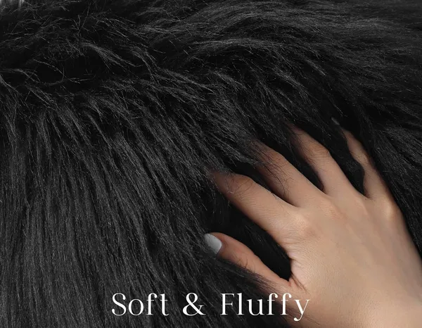 Set_Of_2_Black_velvet_Long_Fur_Design_Cushion_Cover_[16x16_Inches]