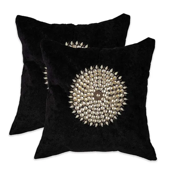 Set_Of_5_Black_velvet_Mandala_Design_Cushion_Cover_[16x16_Inches]