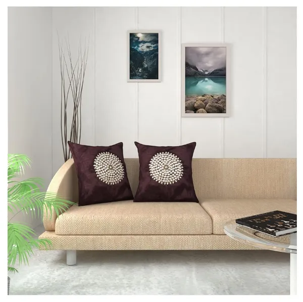 Set_Of_5_Brown_velvet_Mandala_Design_Cushion_Cover_[16x16_Inches]
