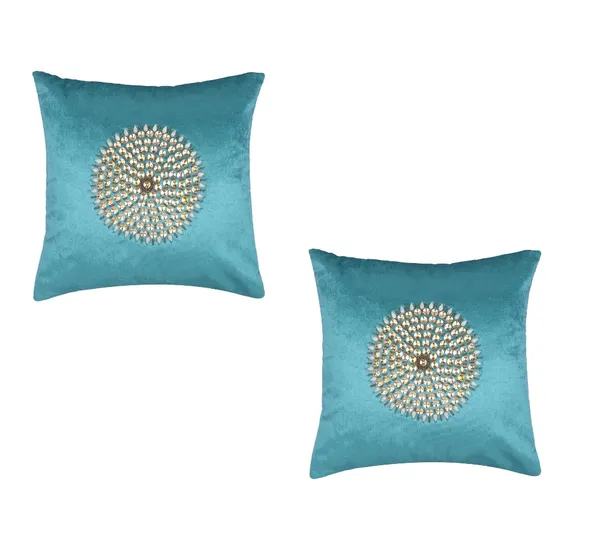 Set_Of_2_Green_velvet_Mandala_Design_Cushion_Cover_[16x16_Inches]