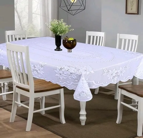 Attractive_Net_Cotton_Floral_Design_6_Seater_Dining_Table_Cover_-_White__(60x90_Inches)