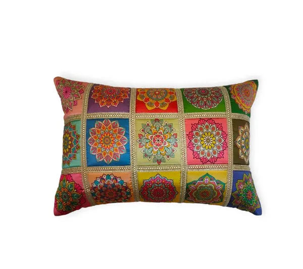 Set_Of_2_Multicolor_Polyester_Rangoli_Design_Cushion_Cover_[12x18_Inches]