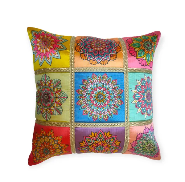 Set_Of_5_Firozi_Polyester_Rangoli_Design_Cushion_Cover_[16x16_Inches]