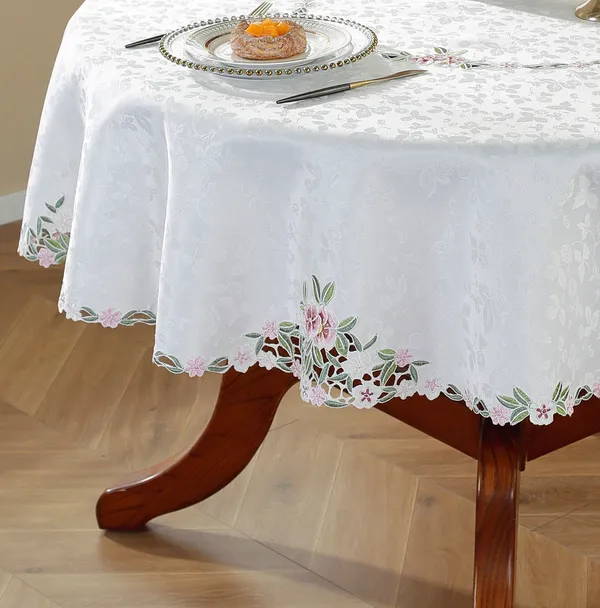 Pink_Satin_Leaf_Wht_Design_Table_Cover_Round