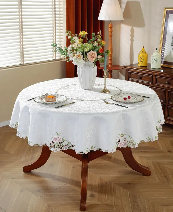 Pink_Satin_Leaf_Wht_Design_Table_Cover_Round