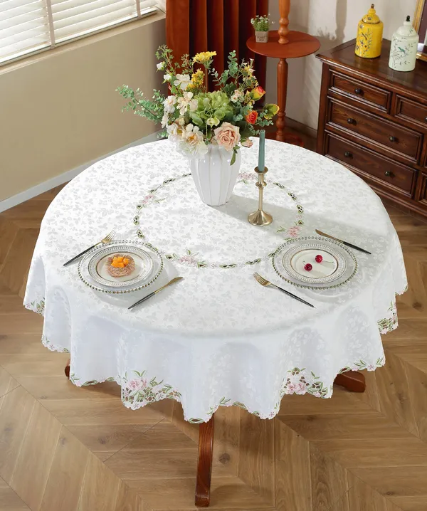 Pink_Satin_Leaf_Wht_Design_Table_Cover_Round