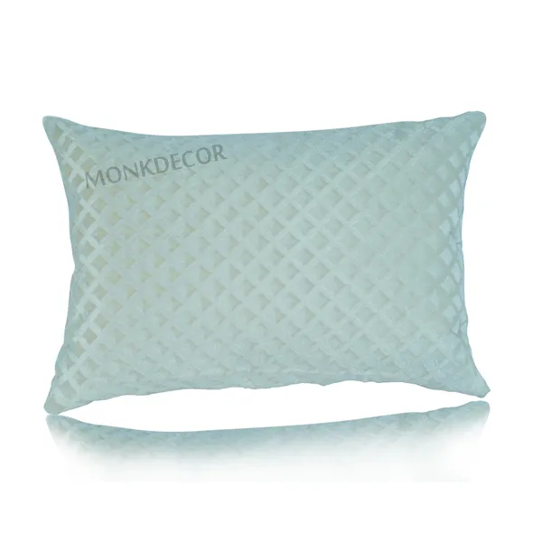 Set_Of_2_Off_White_velvet_Self_Check_Design_Cushion_Cover_[12x18_Inches]