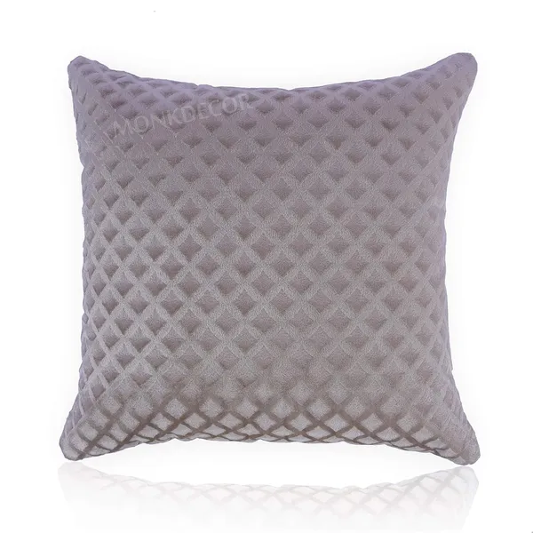 Set_Of_2_Cappuccino_velvet_Self_Check_Design_Cushion_Cover_[24x24_Inches]