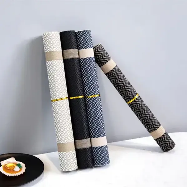 Pack_of_6_Blue_Pvc_Check_Box_Basket_Heat_Resistant_Dining_Table_Placemats-_[12x18_Inches]