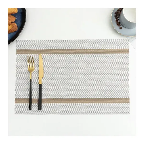 Pack_of_4_White_Pvc_Check_Box_Basket_Heat_Resistant_Dining_Table_Placemats-_[12x18_Inches]