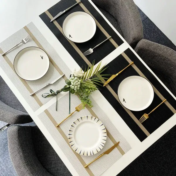 Pack_of_6_White_Pvc_Check_Box_Basket_Heat_Resistant_Dining_Table_Placemats-_[12x18_Inches]