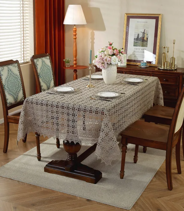 Attractive_Brown_Thread_Cutwork_Design_6_Seater_Rectangle_Dining_Table_Cover_[60_X_90_Inches]