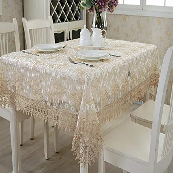 White_Tissue_Cloth_Embroidery_Design_Table_Cover