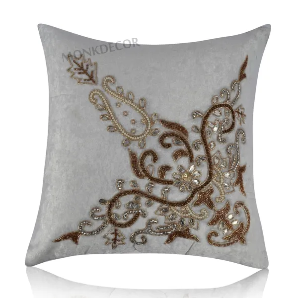 Set_Of_5_White_velvet_Trishul_Design_Cushion_Cover_[16x16_Inches]