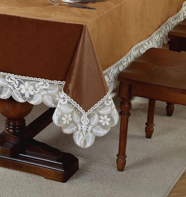 Premium_Brown_Velvet_Lace_Embroidery_Design_6_Seater_Dining_Table_Cover_[60_X_90_Inches]