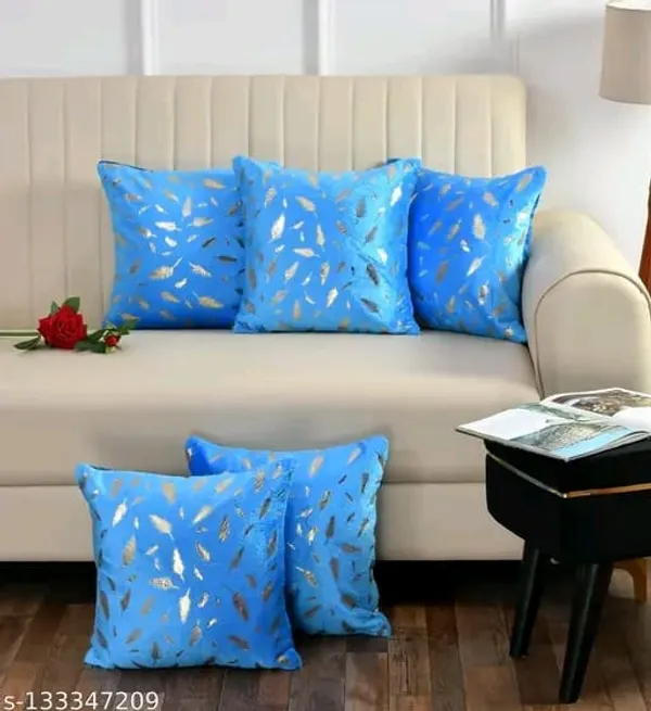 Set_Of_2_Firozi_velvet_Patti_Design_Cushion_Cover_[24x24_Inches]