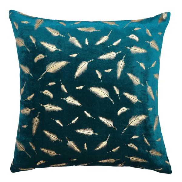 Set_Of_2_Green_velvet_Patti_Design_Cushion_Cover_[24x24_Inches]