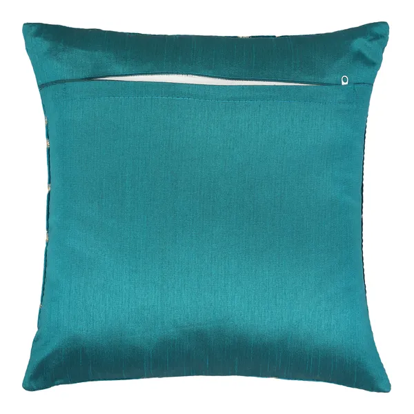 Set_Of_2_Green_velvet_Patti_Design_Cushion_Cover_[24x24_Inches]