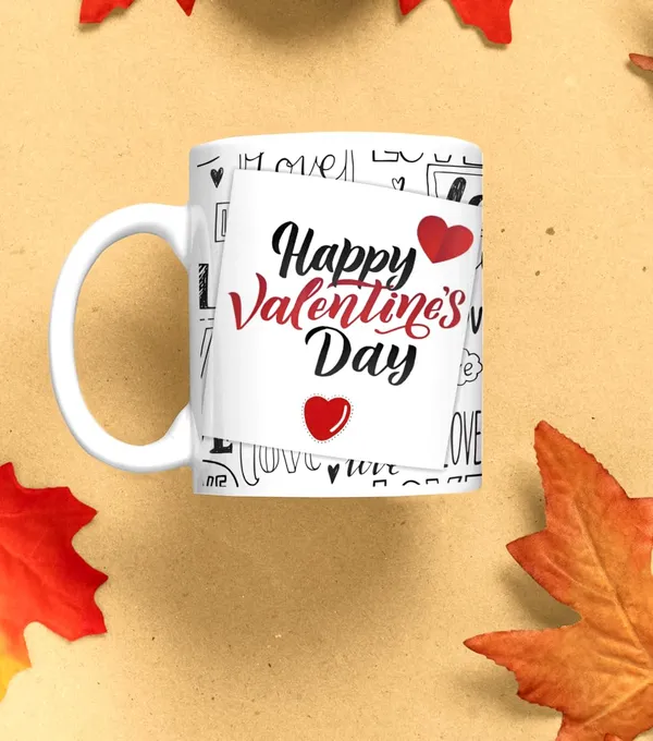 Combo_Pack_Of_6_White_Valentines_Gift_|_1_Mug,_1_Keychain,_1_Ceramic_Tile_With_Stand,_1_Artificial_Rose_&_7_Mini_Card_1_Big_Card_|_Gift_For_Couples_Valentines_Gift_Set