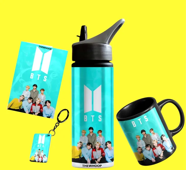 Combo_Pack_Of_6_Blue_Printed_Bts_Boys_Group_Kpop_Army_|_Mug,_Gym_Sipper,_Keychain,_Sunglass,_Cap,_Greeting_Card,_Birthday_Gift_Set_For_Bts_Fans